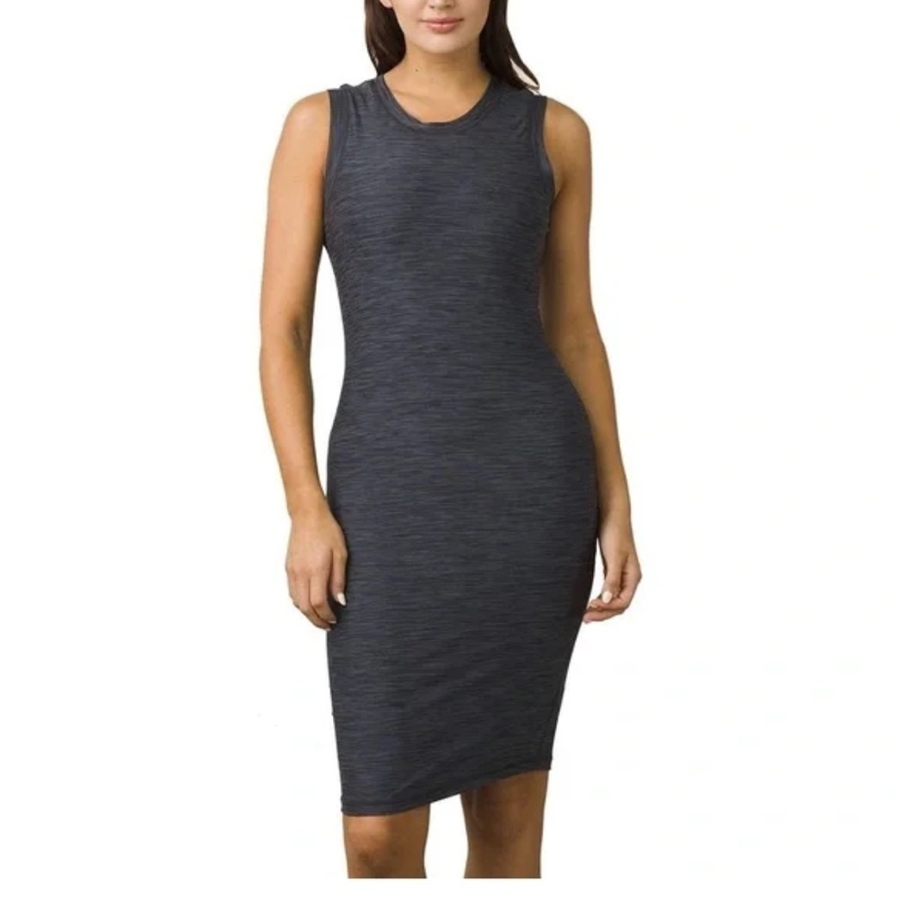 Prana Vertex Grey Bodycon Dress Size XS